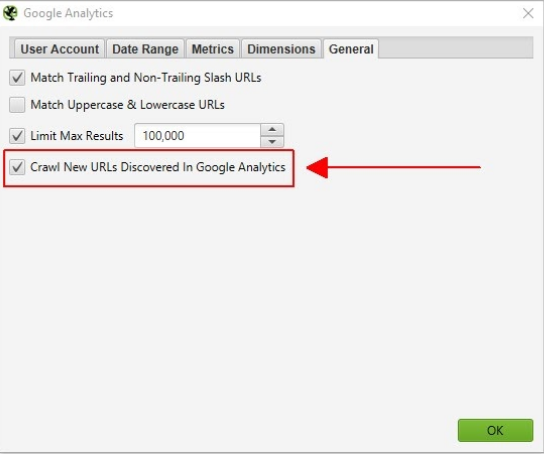 Google Analytics Crawl